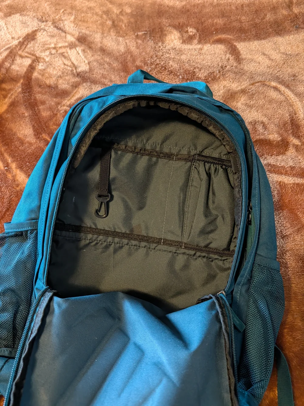 Nike Backpack in Teal with Neon Yellow Logo